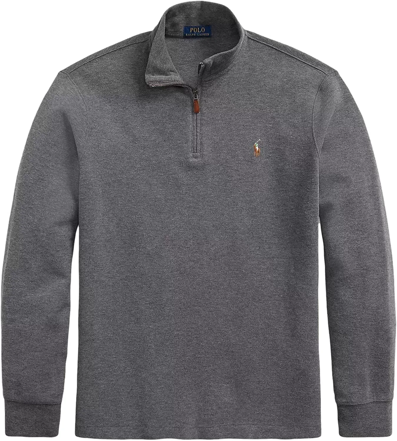 POLO RALPH LAUREN Men's Classic Estate-Rib Quarter-Zip Pullover Sweater