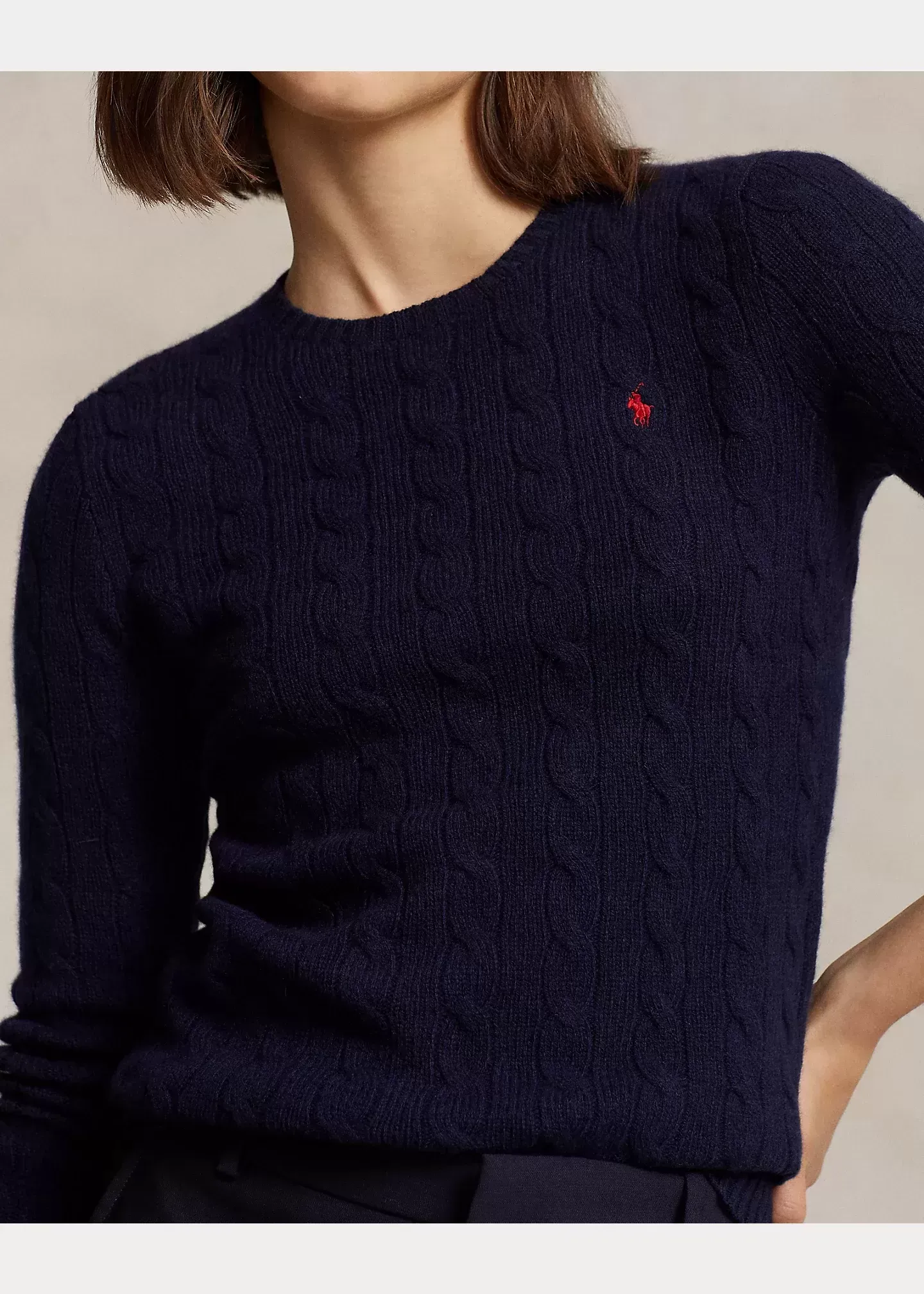 Polo Ralph Lauren Cable-Knit Wool-Cashmere Sweater