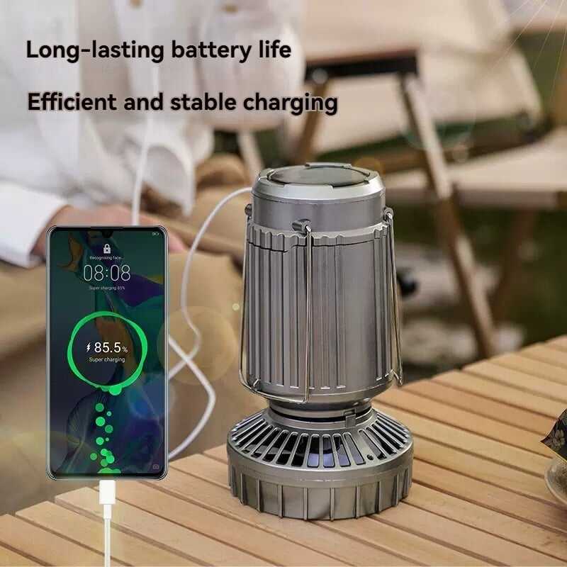 🔥5-In-1 Portable LED Camping Lantern With Fan