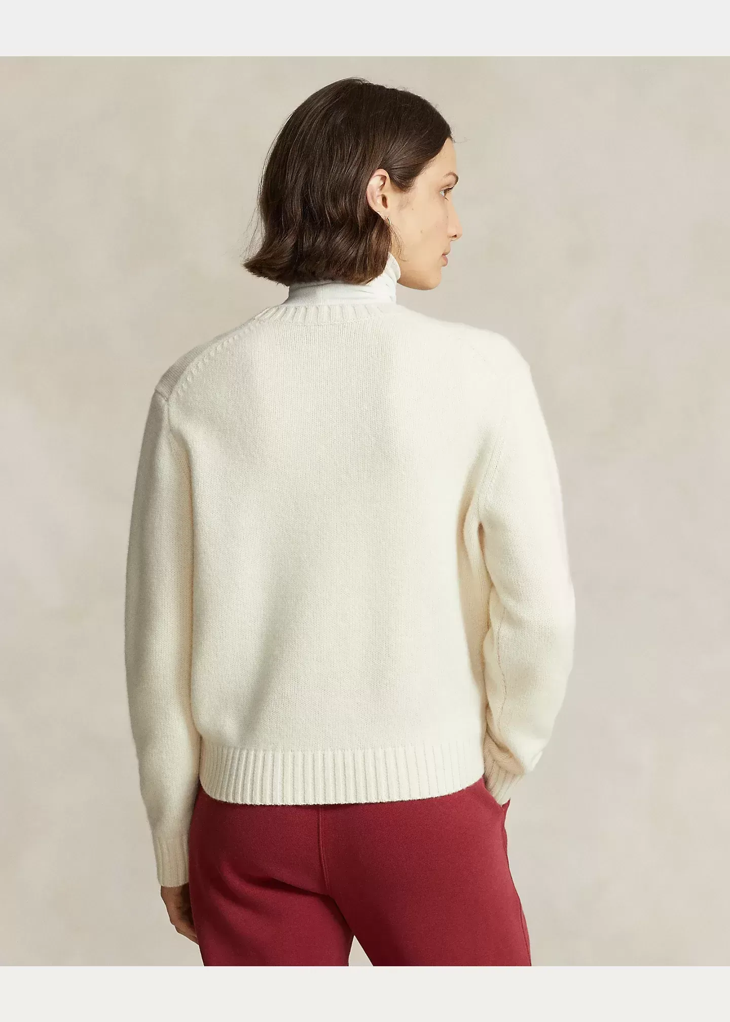 Polo Ralph Lauren Logo & Crest Wool Crewneck Sweater
