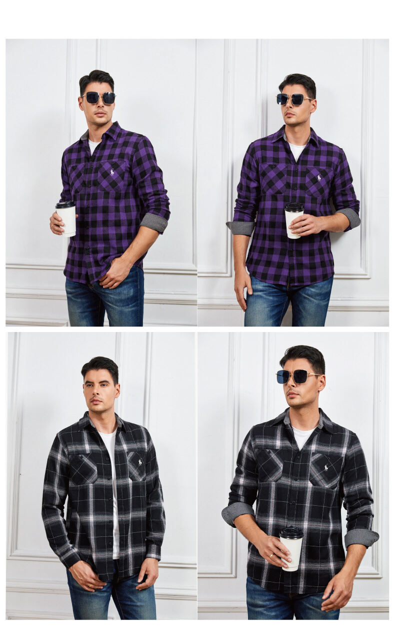 Ralph Lauren Men's flannel plaid shirt(Last day of limited time specials)