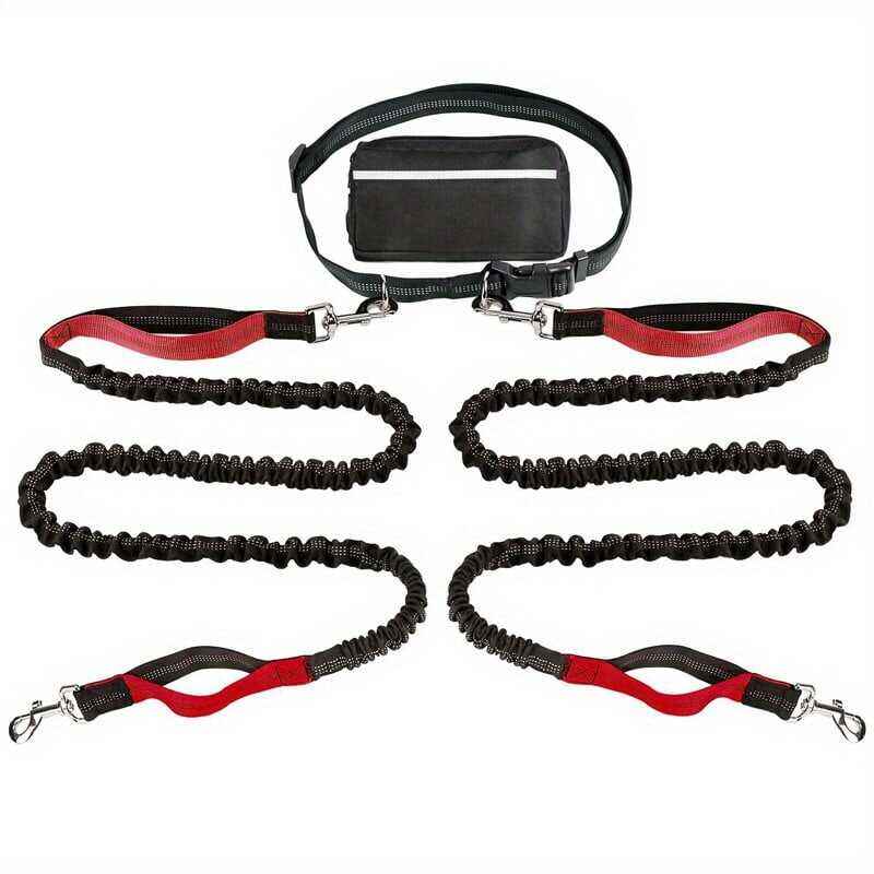 🔥Mother's Day Sale -Hands Free Dog Leash with Zipper Pouch