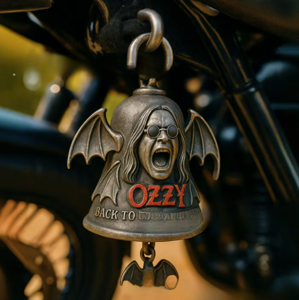 🔥LAST DAY 50% OFF 🦇 Handmade Ozzy Osbourne Motorcycle Bell Or Keychains For Good Luck