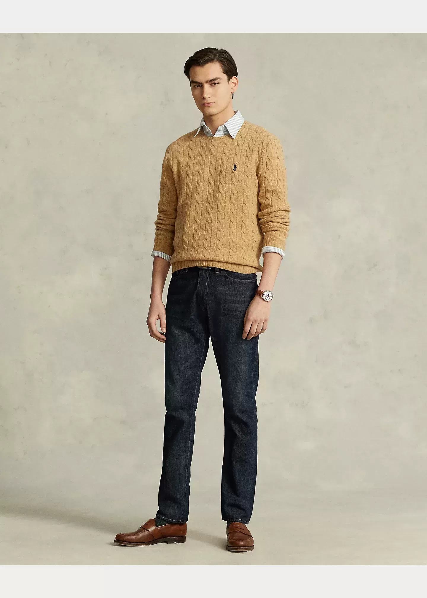 Polo Ralph Lauren Cable-Knit Wool-Cashmere Sweater
