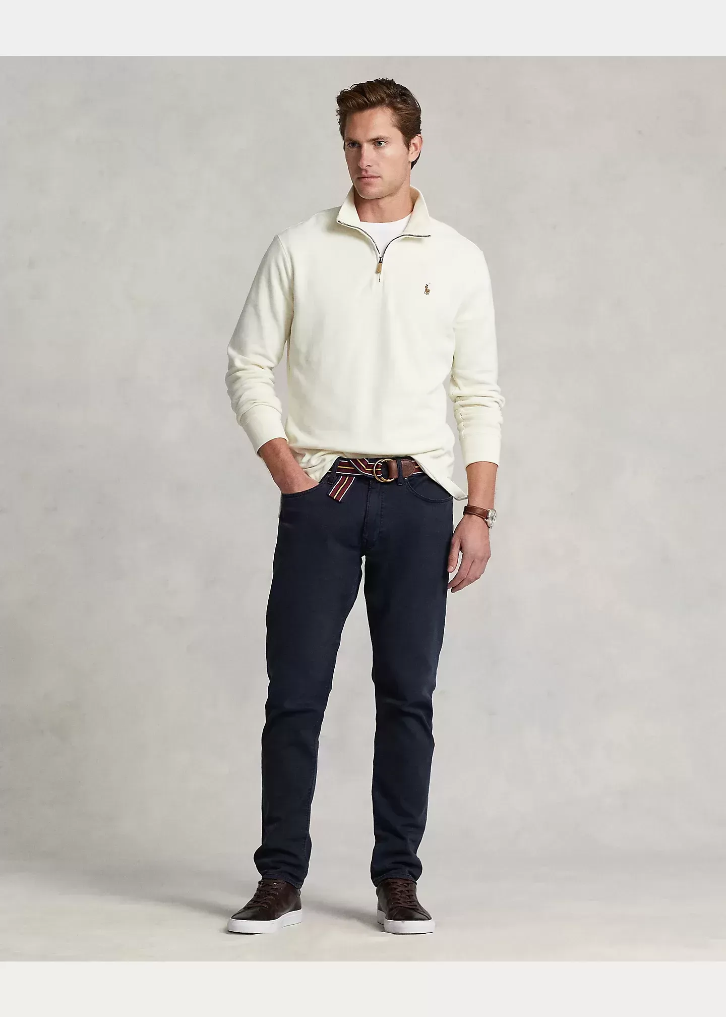 Polo Ralph Lauren Estate-Rib Quarter-Zip Pullover