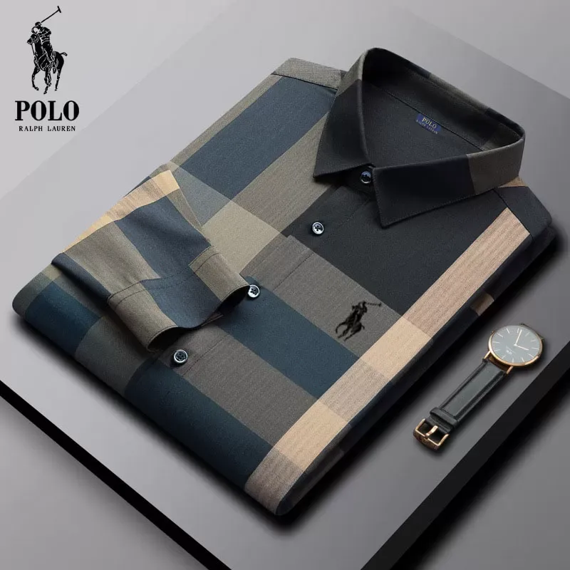 Ralph Lauren® Spring and Autumn Men's Fashion Trendy Plaid Shirt