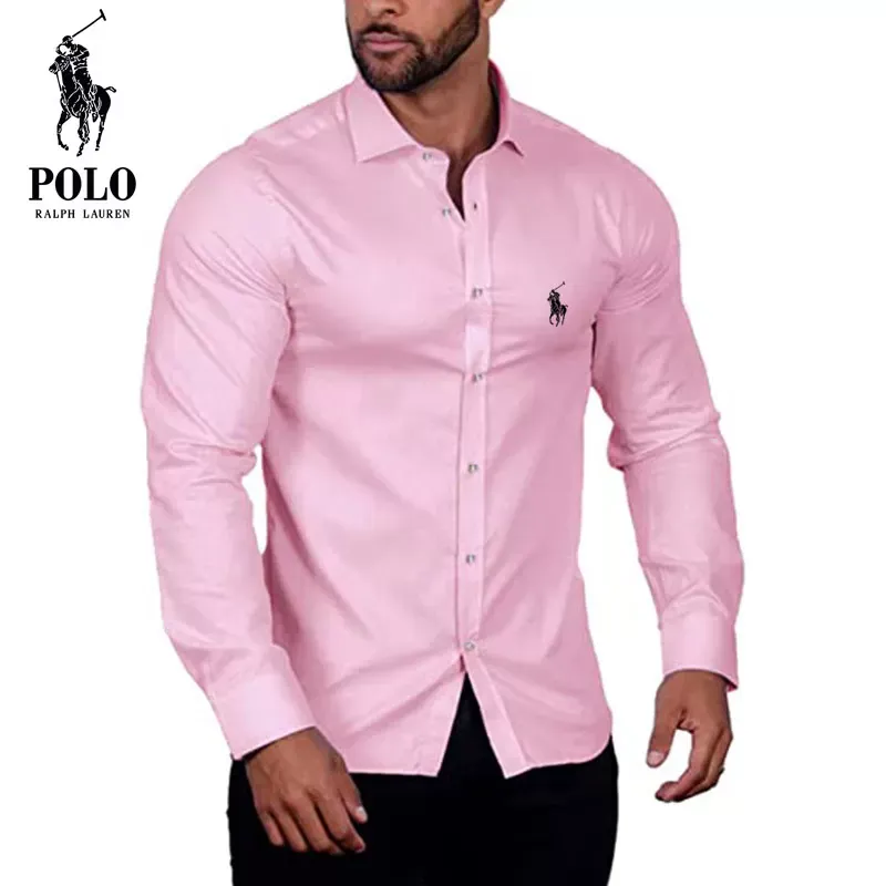 Ralph Lauren Men's pure cotton Long Sleeve Shirt