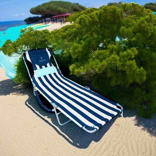 Ostrich Ladies Comfort Lounger, Foldable Beach Camping Pool Tanning Chair, Aqua