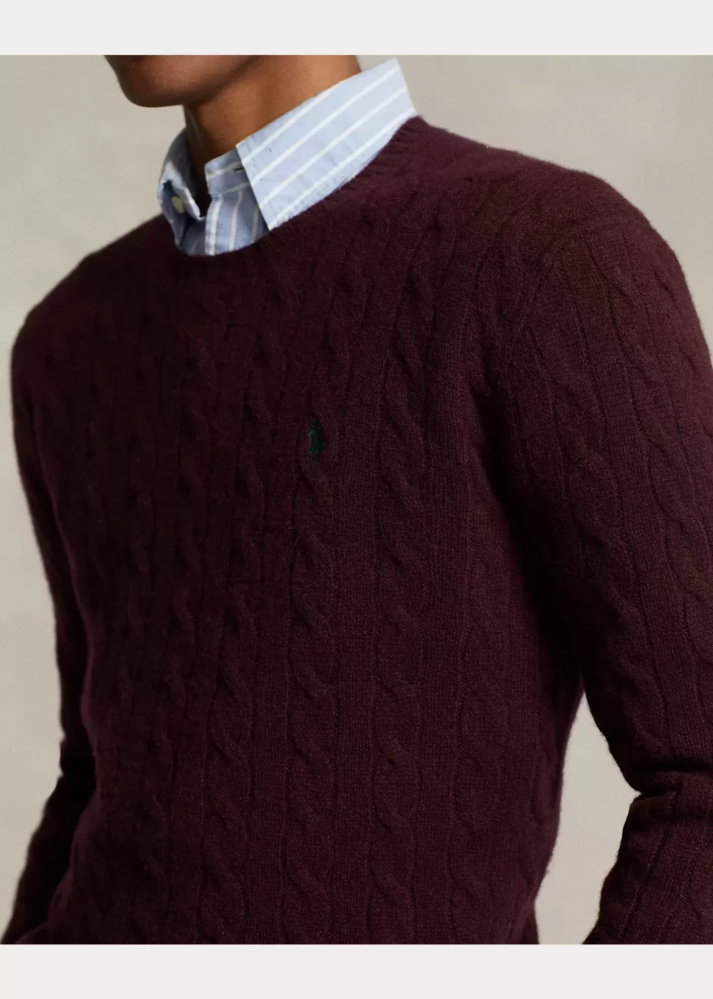 Polo Ralph Lauren Cable-Knit Wool-Cashmere Sweater