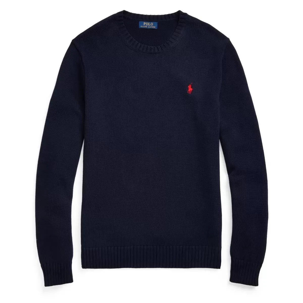Ralph Lauren Cotton Crewneck Knit Hunter Navy