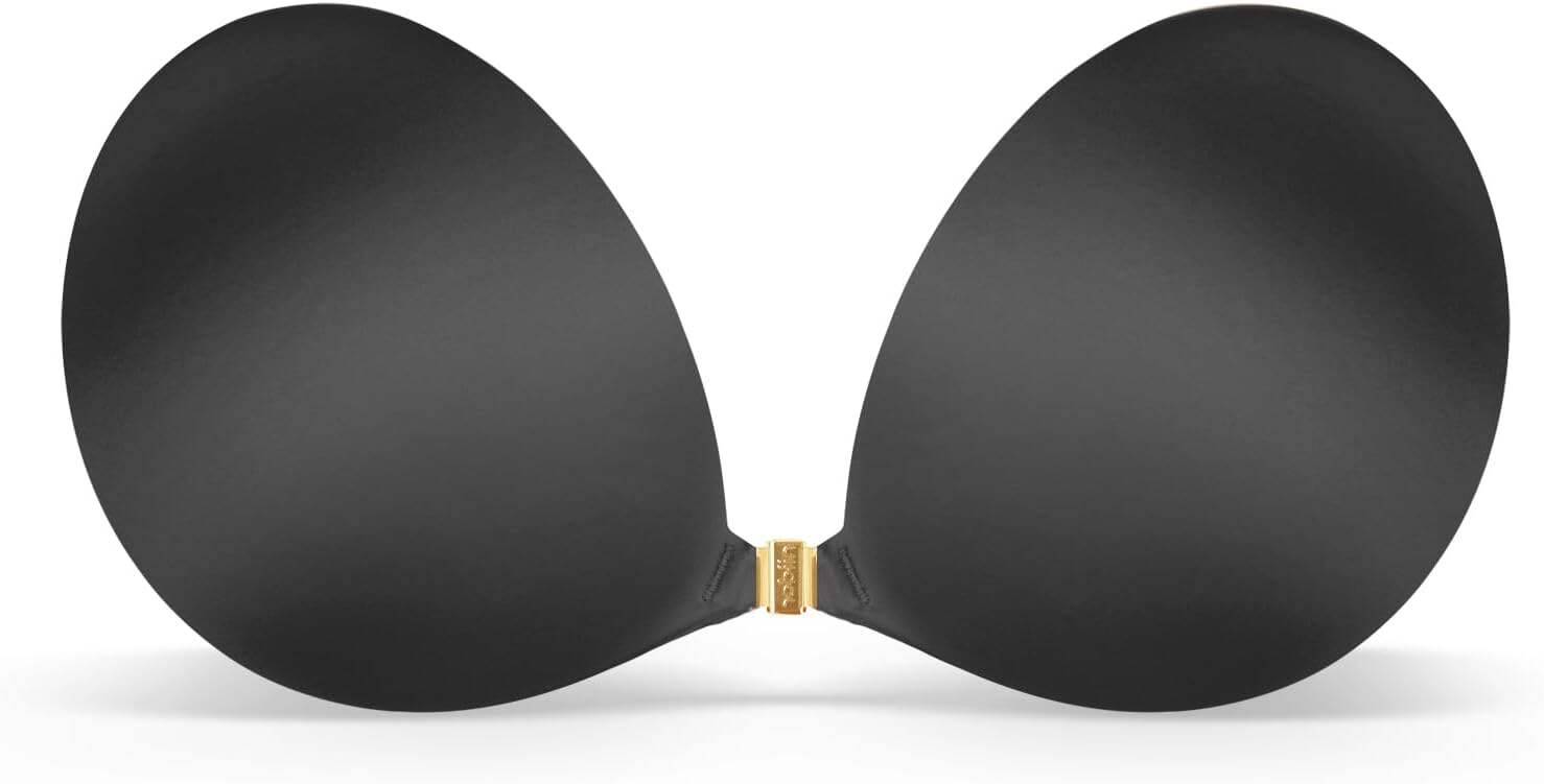 Niidor Adhesive Strapless Bra for Women Sticky Invisible Push up Silicone Bra for Backless Dress 2025 Upgraded Clasp Bras