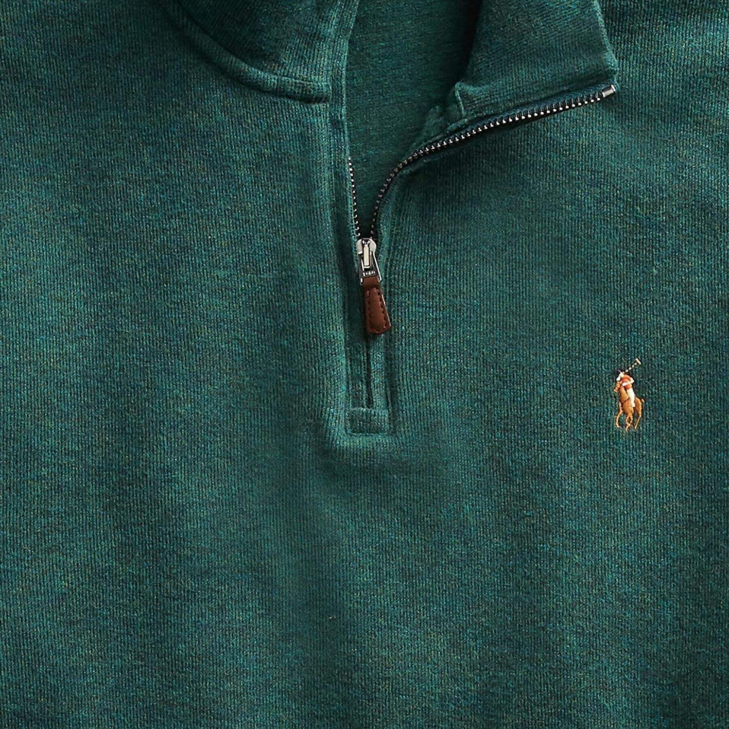 POLO RALPH LAUREN Men's Classic Estate-Rib Quarter-Zip Pullover Sweater