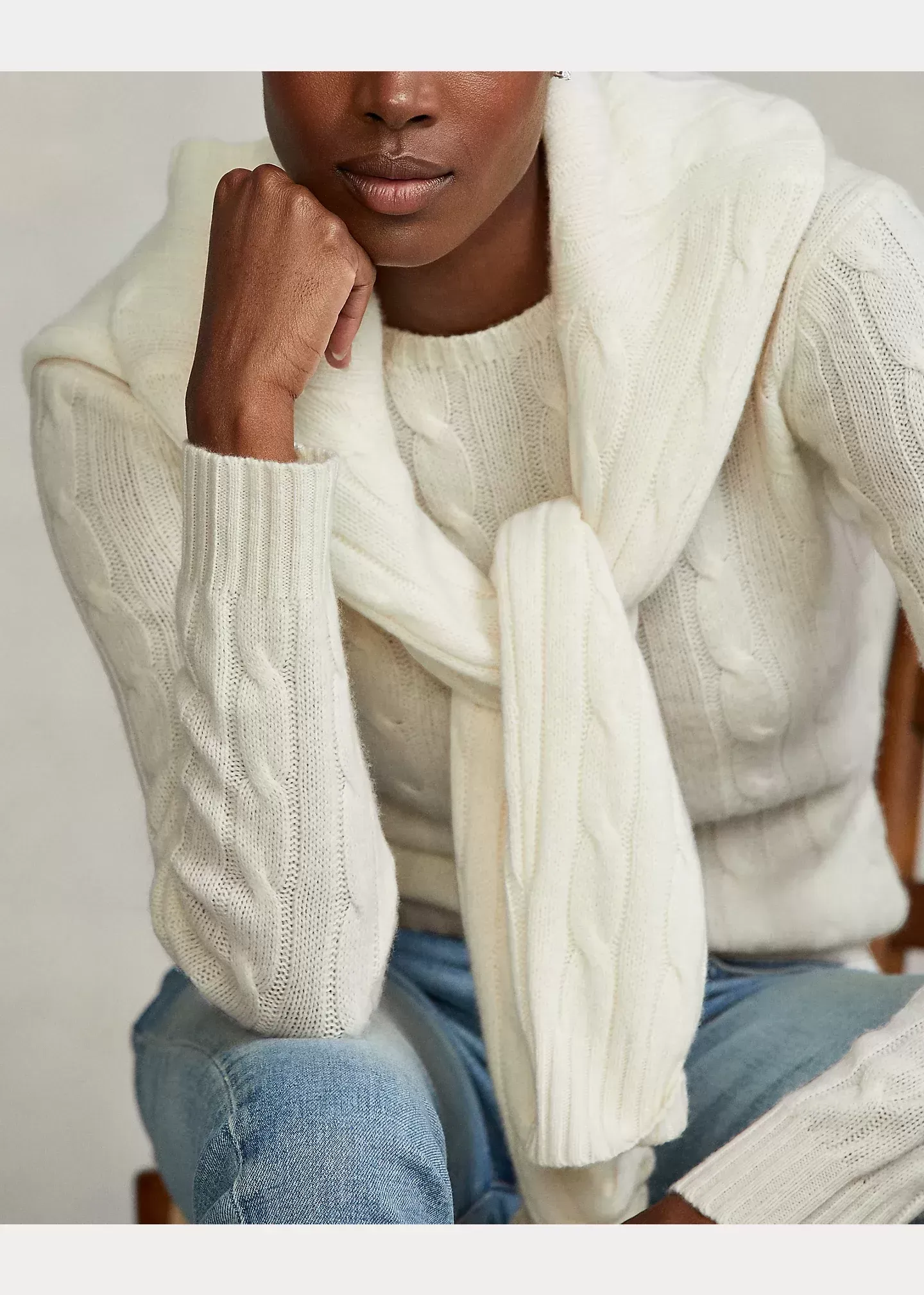Polo Ralph Lauren Cable-Knit Cashmere Sweater