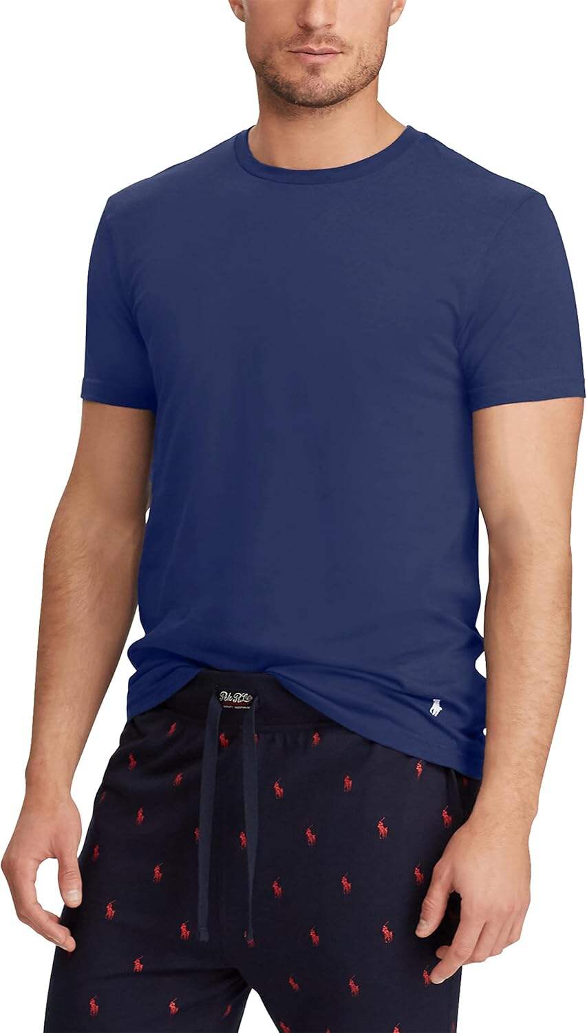 POLO Men's Polo Ralph Lauren Slim Fit Wicking Crew Undershirts (3 Pack)