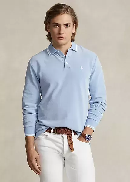 Polo Ralph Lauren Custom Slim Fit Stretch Oxford Mesh Polo