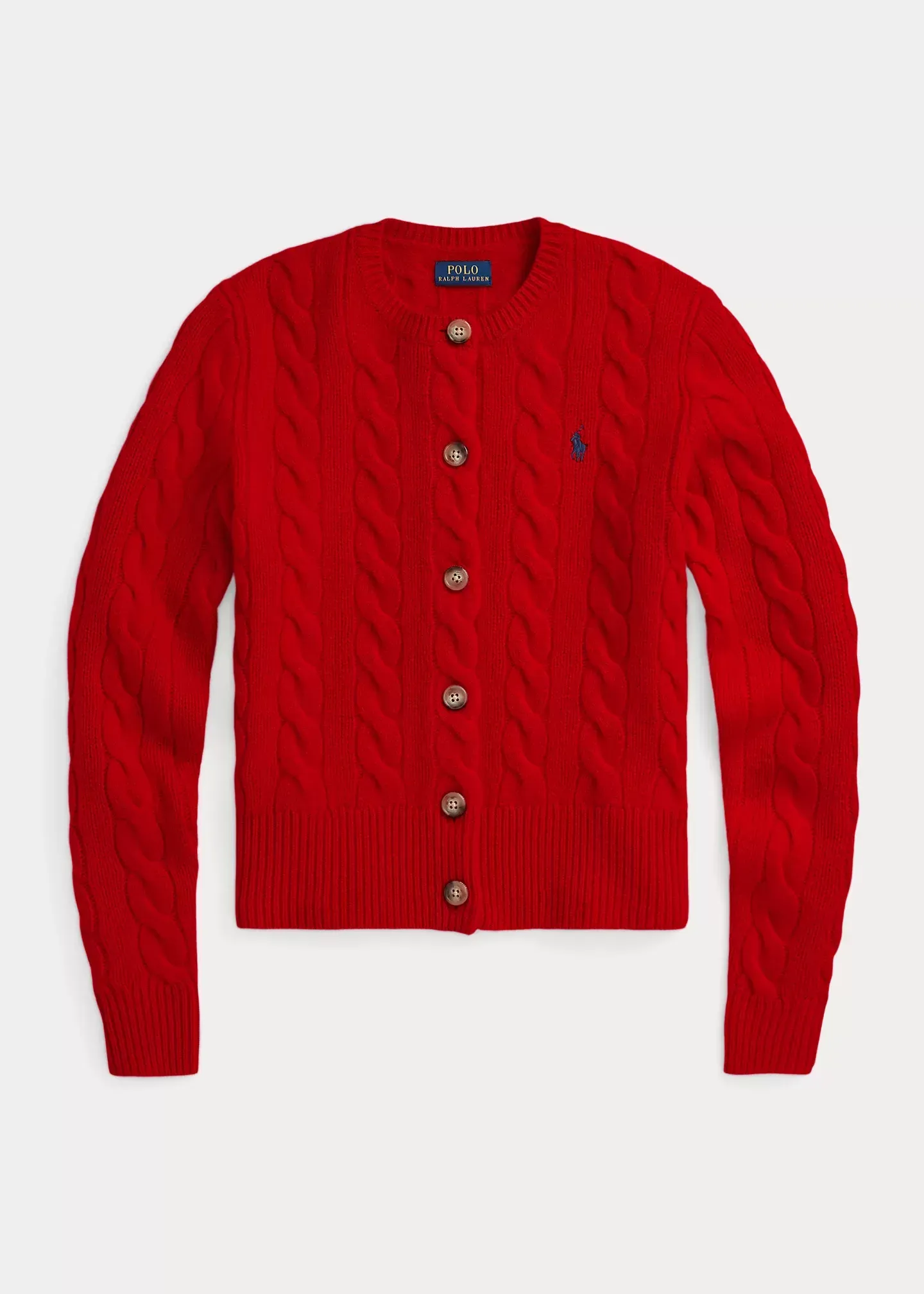 Polo Ralph Lauren Cable-Knit Wool-Cashmere Cardigan