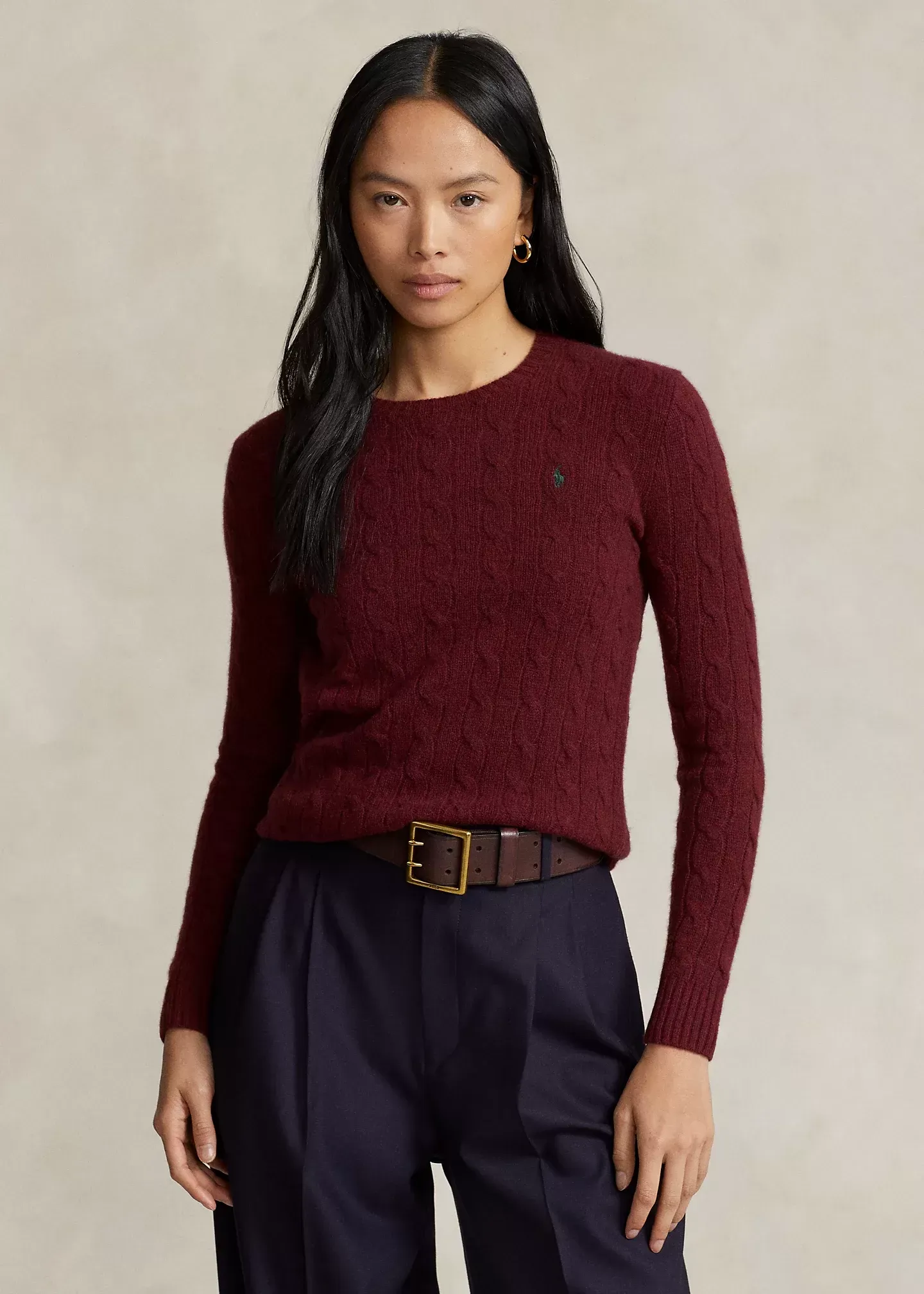 Polo Ralph Lauren Cable-Knit Wool-Cashmere Sweater