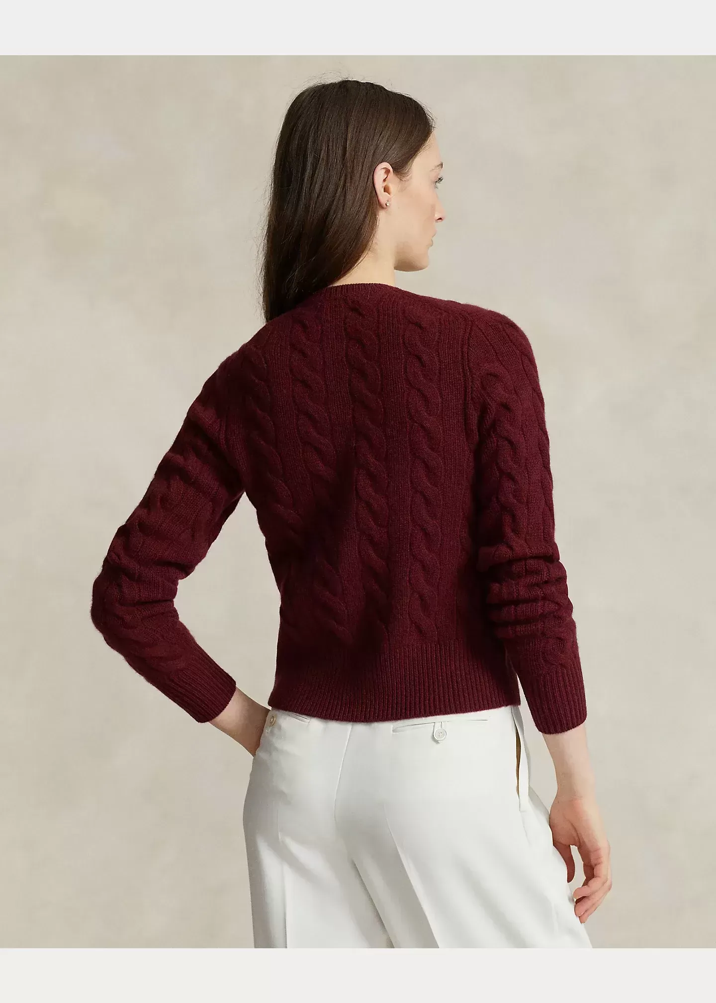 Polo Ralph Lauren Cable-Knit Wool-Cashmere Cardigan