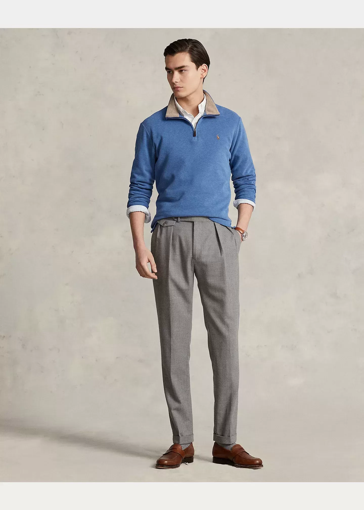 Polo Ralph Lauren Estate-Rib Quarter-Zip Pullover