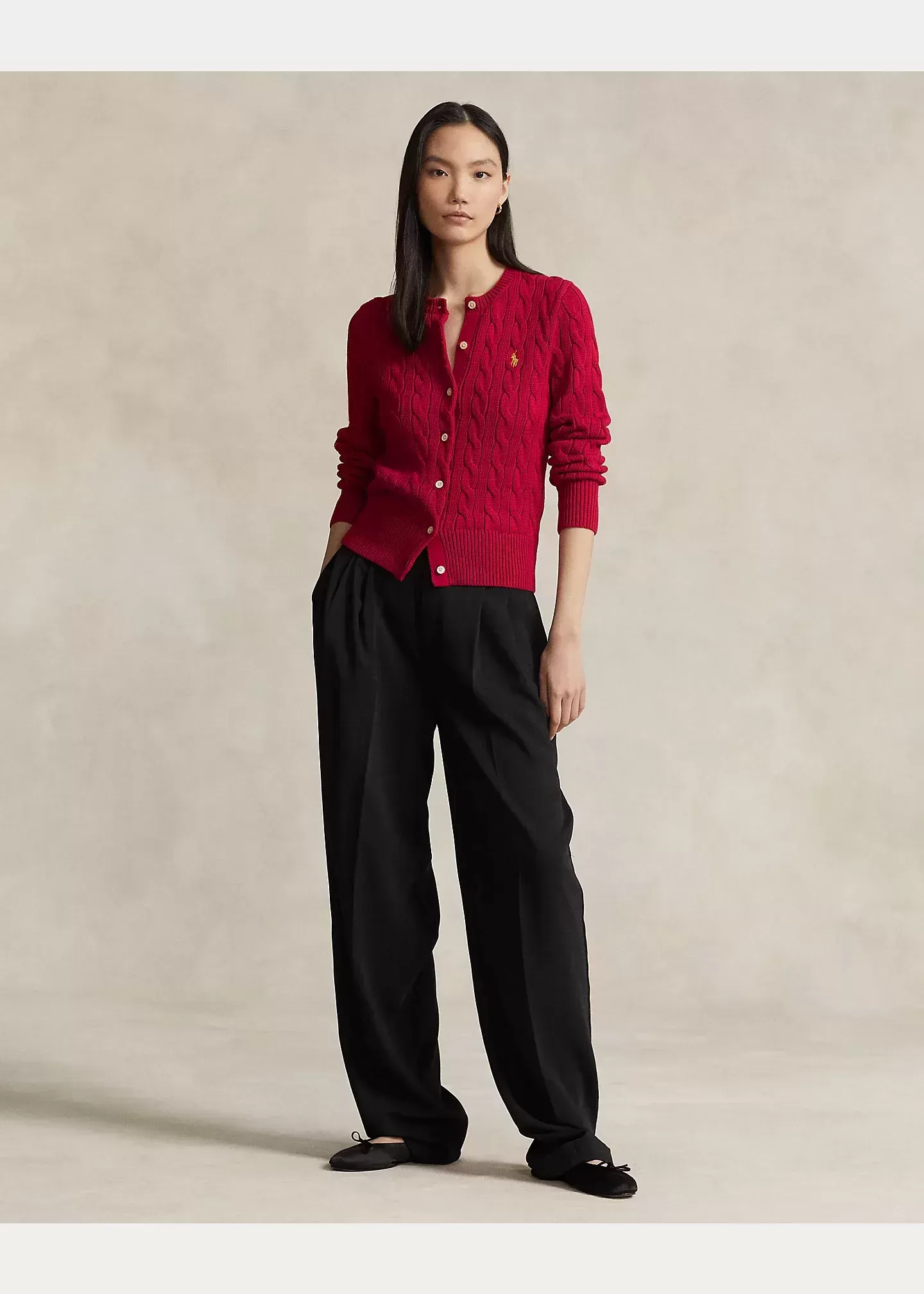 Polo Ralph Lauren Cable-Knit Cotton Cardigan