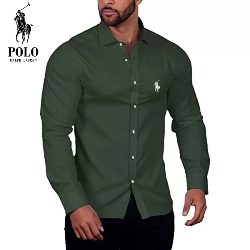 Ralph Lauren Men's pure cotton Long Sleeve Shirt
