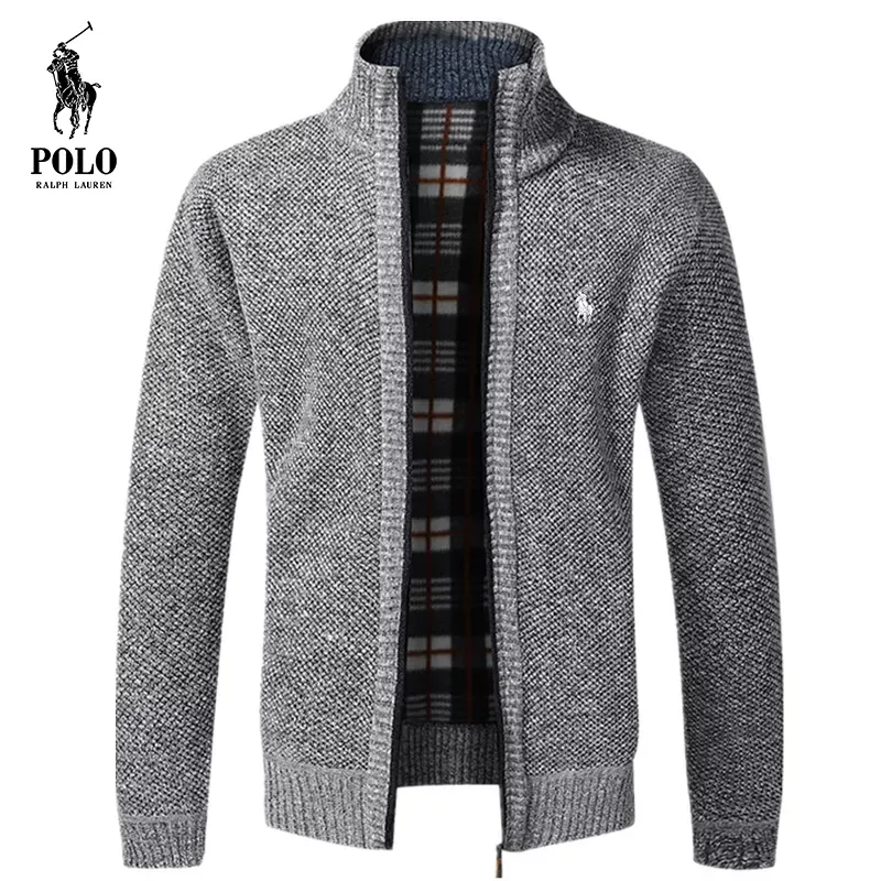 Ralph Lauren Men's middle aged plus velvet  casual jacket(Last day of limited time specials)