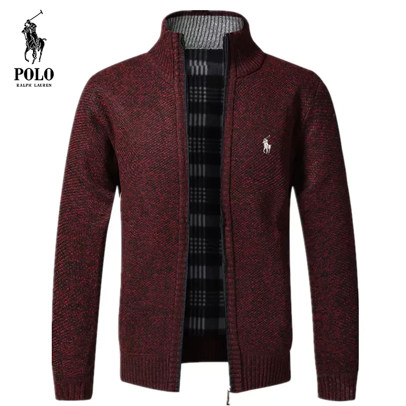 Ralph Lauren Men's middle aged plus velvet  casual jacket(Last day of limited time specials)