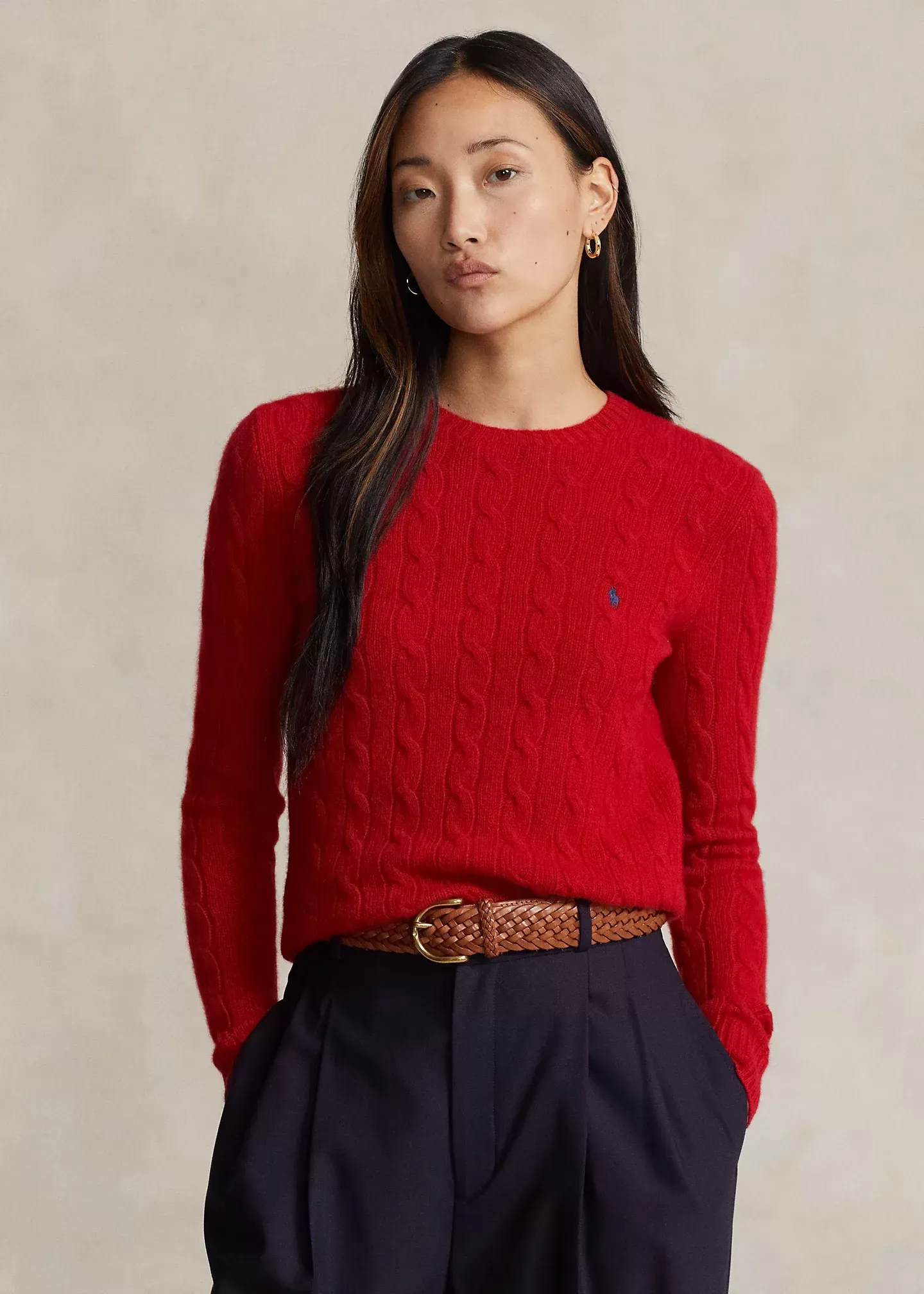 Polo Ralph Lauren Cable-Knit Wool-Cashmere Sweater