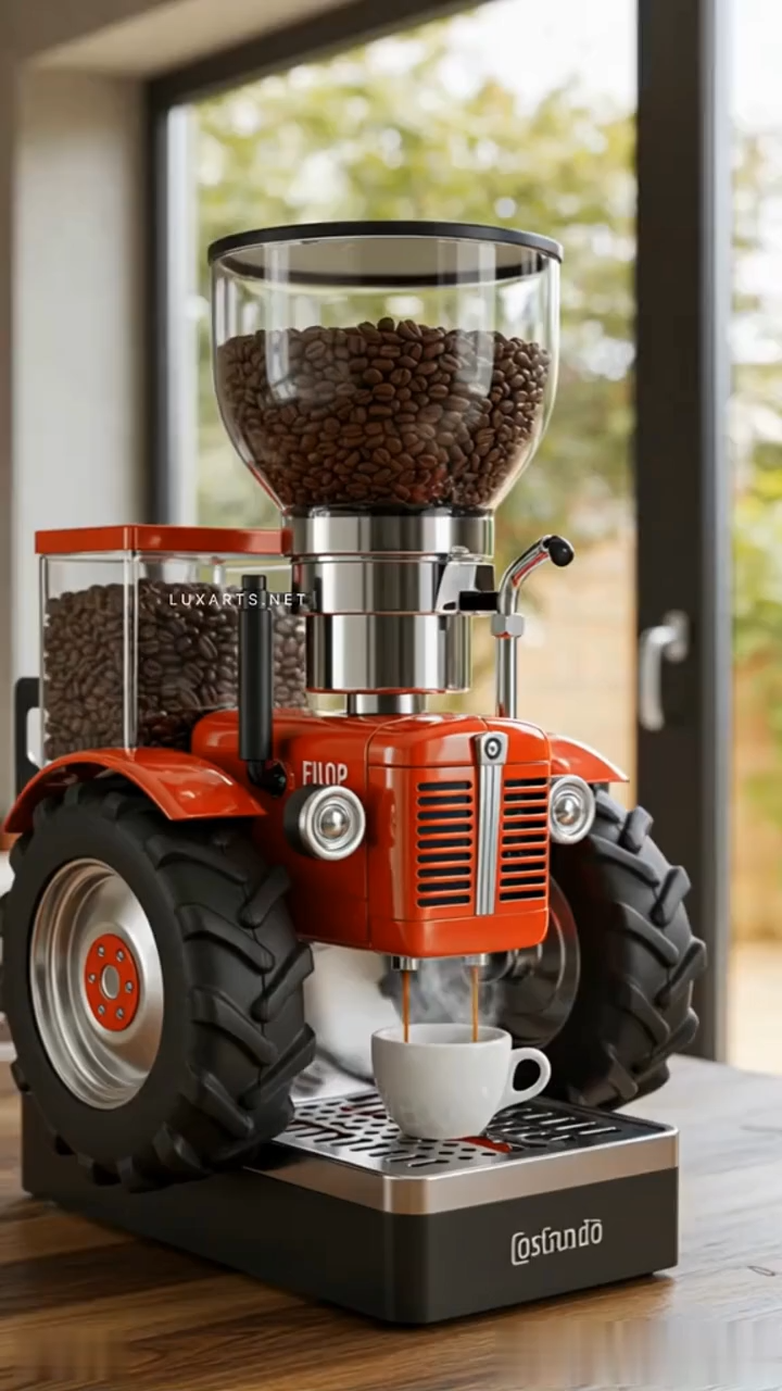 🔥Limited Time Offer💖Bold Design tractor Coffee Maker