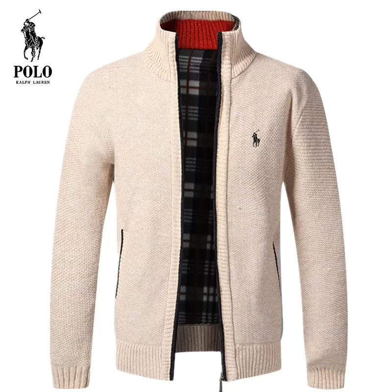 Ralph Lauren Men's middle aged plus velvet  casual jacket(Last day of limited time specials)