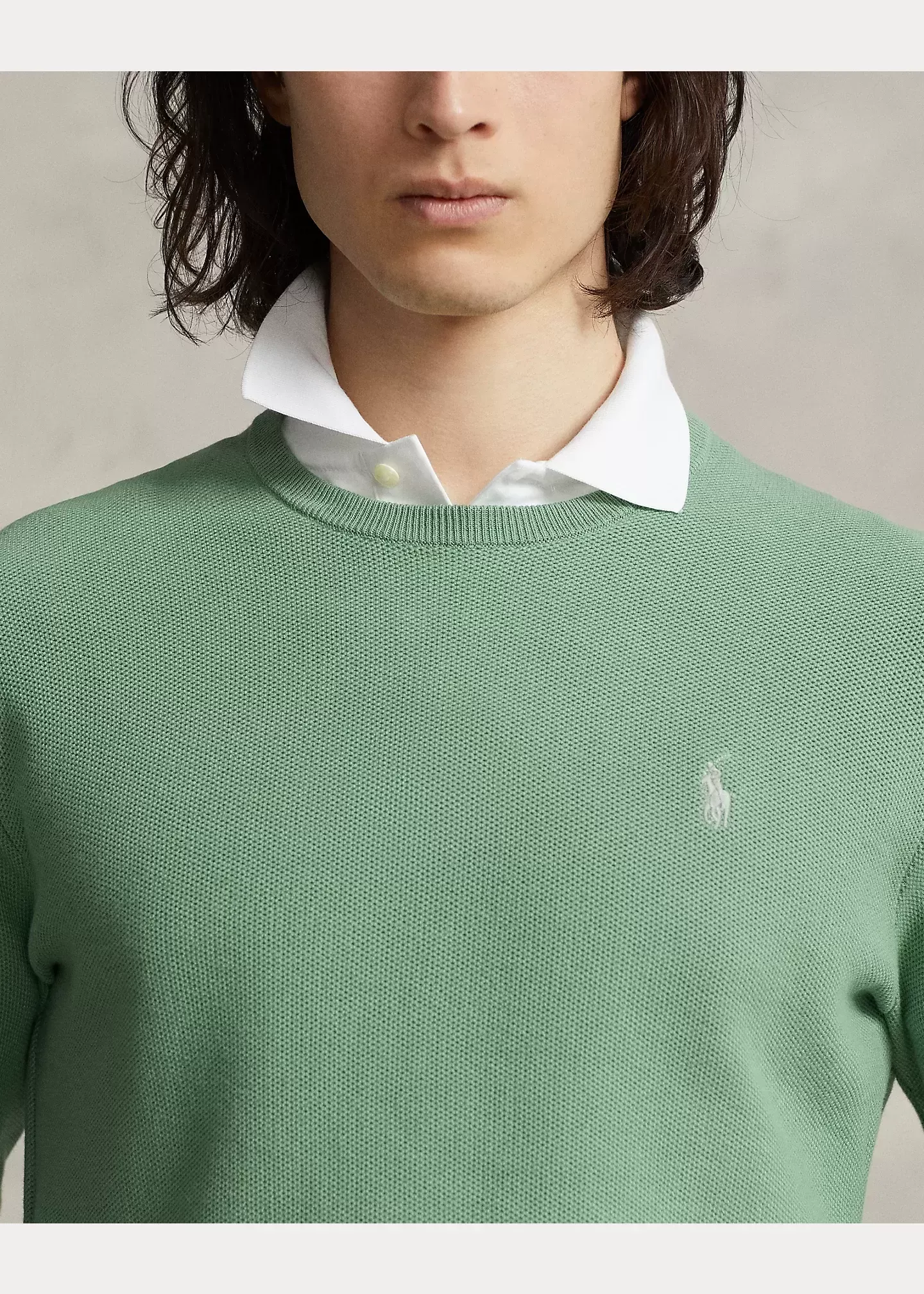 Polo Ralph Lauren Textured Cotton Crewneck Sweater