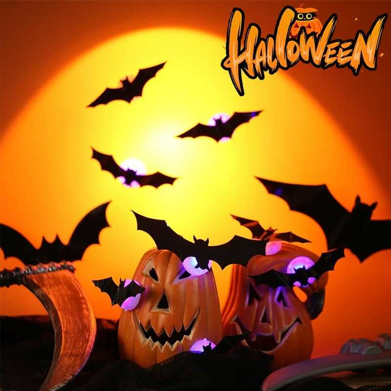 🎃HOT SALE 49% OFF-🦇Halloween 3D Lighted Bats(✈Free Shipping)