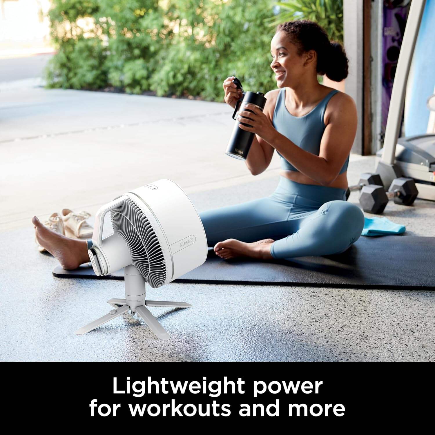 Shark FlexBreeze Pro Mist Fan — Indoor & Outdoor, Integrated Misting