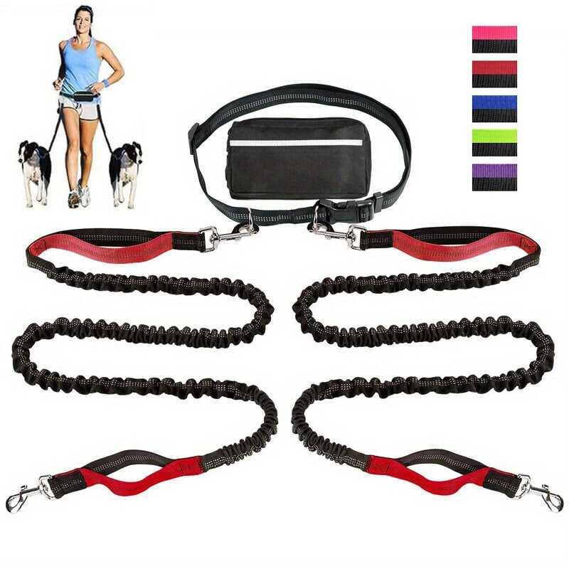 🔥Mother's Day Sale -Hands Free Dog Leash with Zipper Pouch