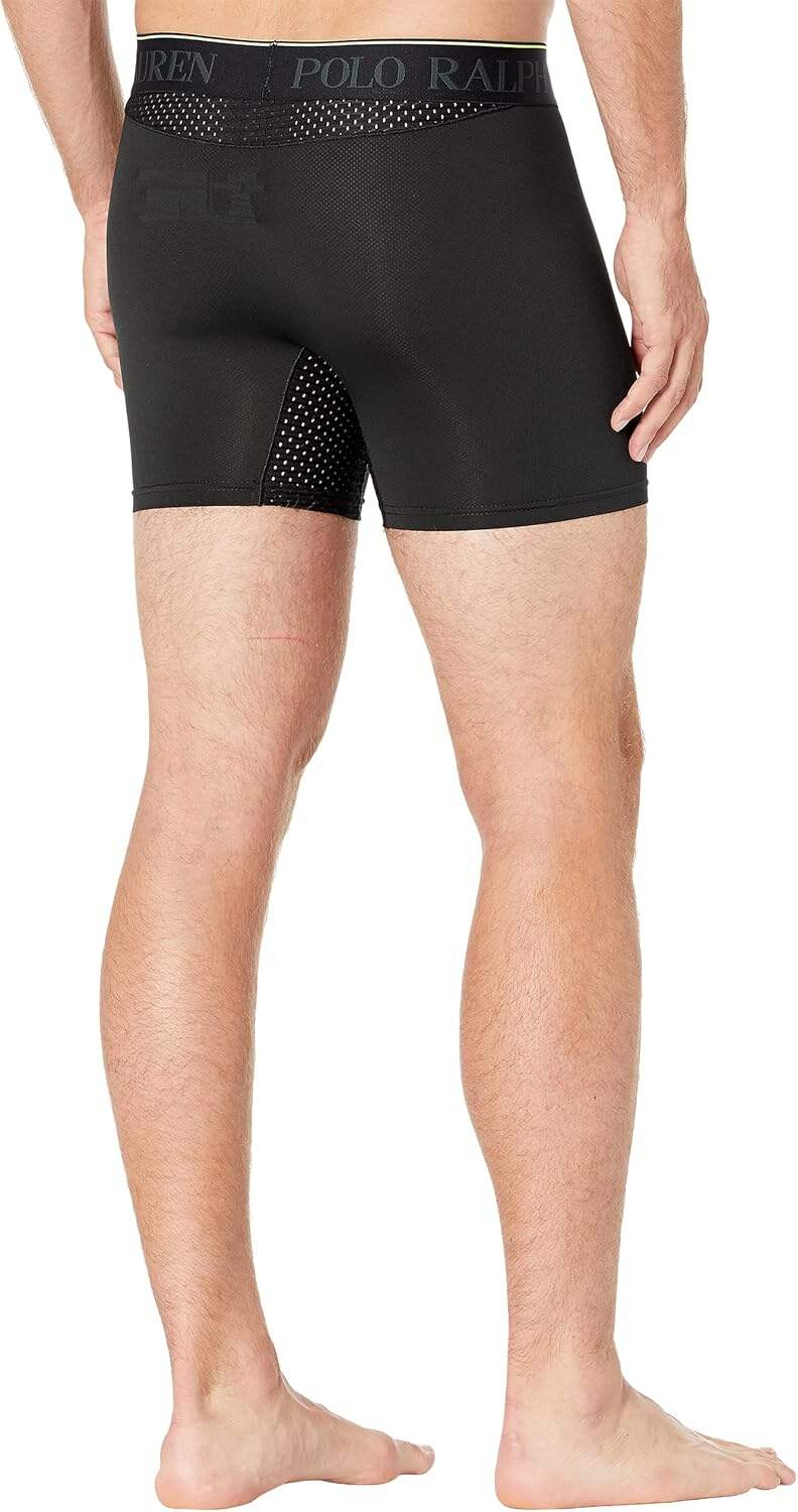 Polo Ralph Lauren Men's 4D Flex Max Flex Boxer Brief with Rib Side Panel