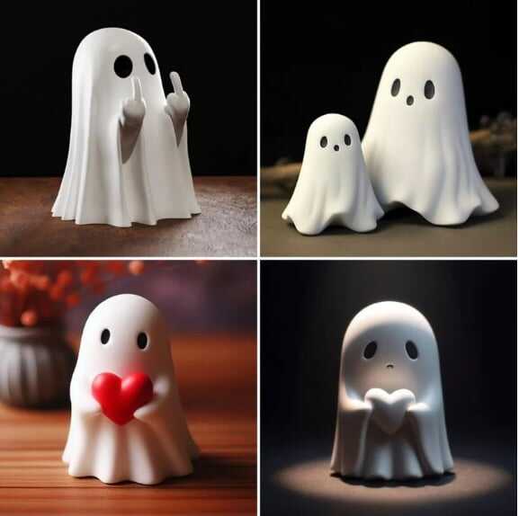 🔥Last Day Clearance Event Sale 49% OFF👻 Purely Handmade Cute Ghost Statue🎉