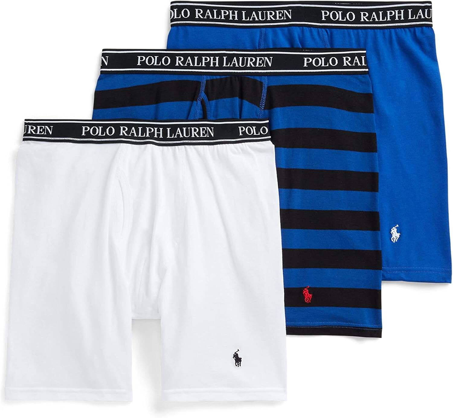 Polo Ralph Lauren Men's Stretch Classic Fit Boxer Briefs, Trunks & Long Leg Available, 3-pack
