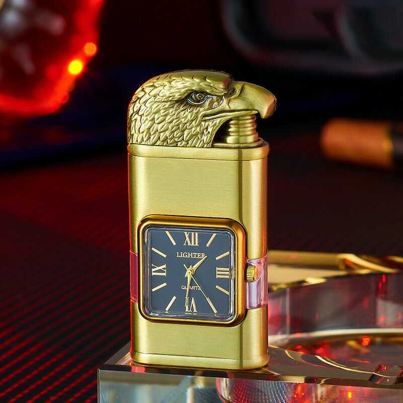Windproof Lighter Vintage Watch Bezel Jet flame Torch