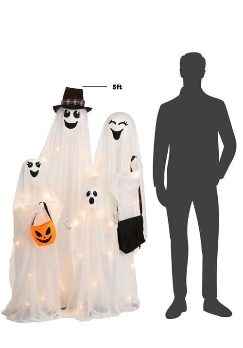 5.25FT Light Up High Spirited Ghost Family Halloween Decoration - Scream Saver
