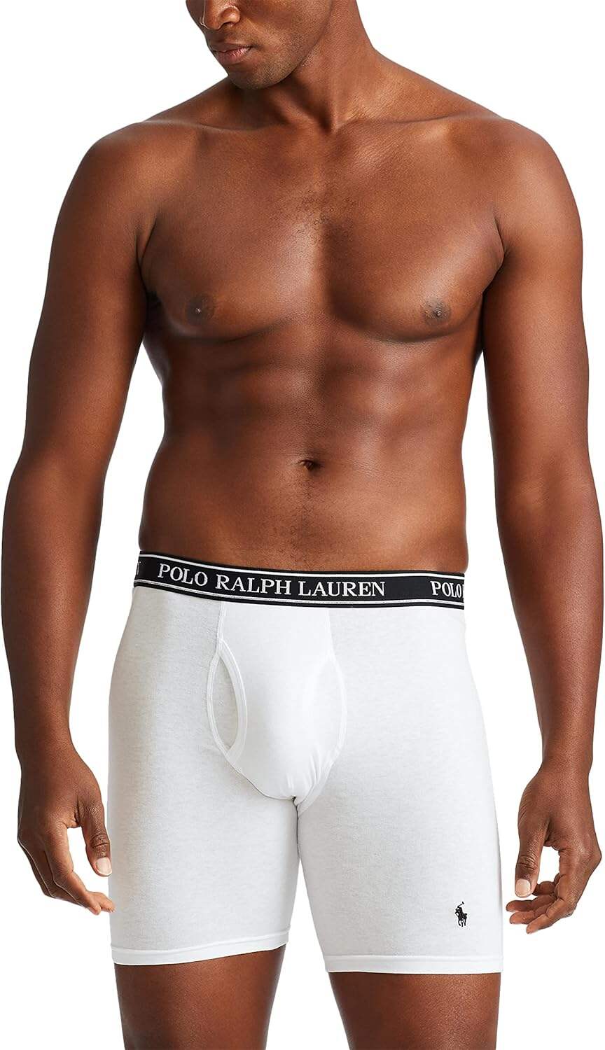 Polo Ralph Lauren Men's Stretch Classic Fit Boxer Briefs, Trunks & Long Leg Available, 3-pack