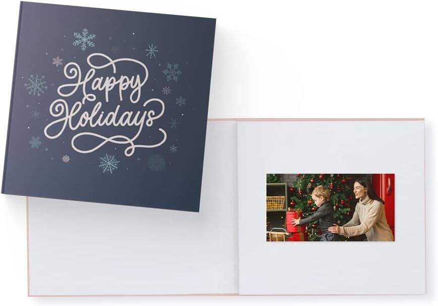 Heirloom Wedding Video Book - Create Your Own Digital Greeting Card Gift with Your Memories - Anniversary, Christmas, Wedding - Plays 10 Minutes of Video and Photos