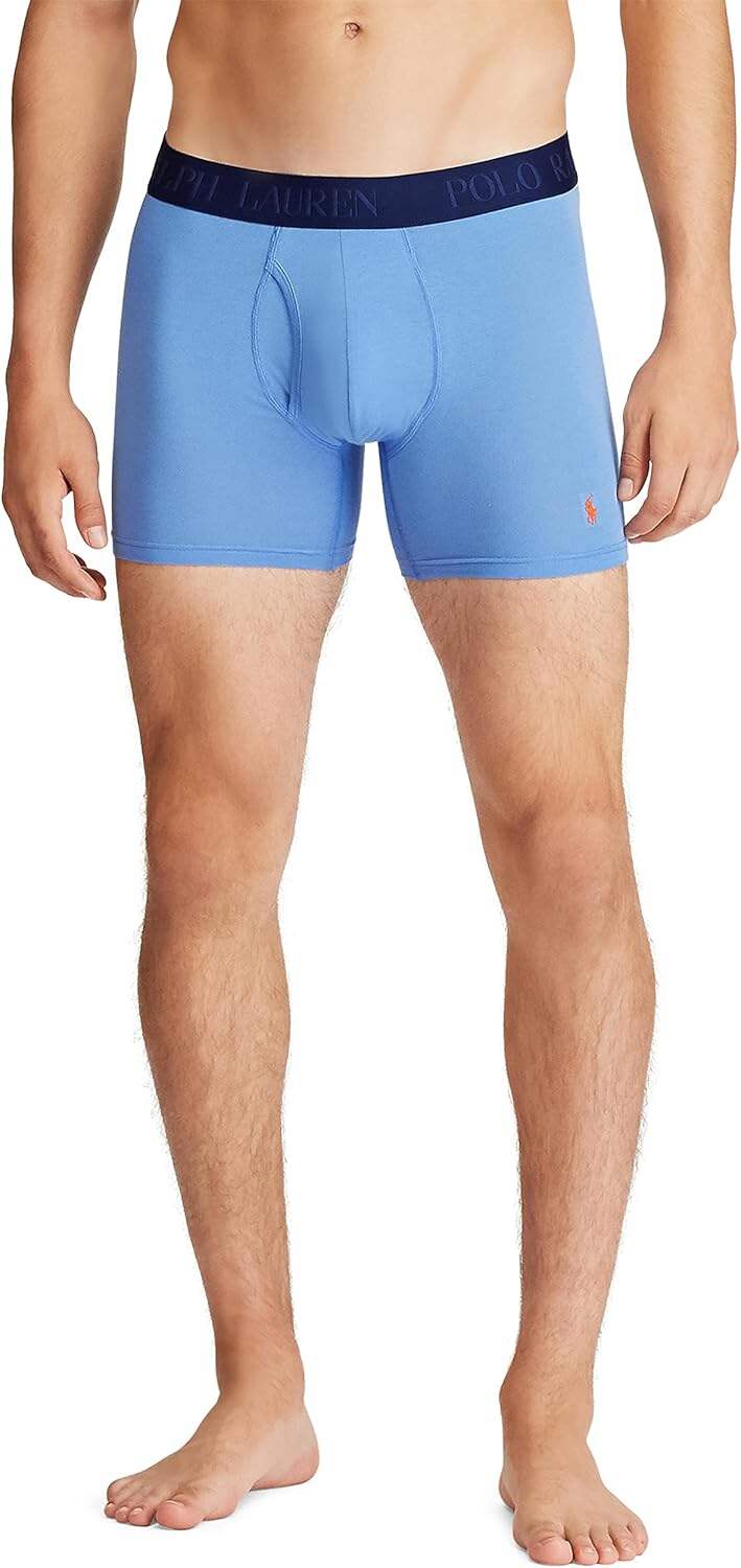 Polo Ralph Lauren Men's 4D Flex Cotton Modal Stretch Boxer Briefs (3 Pack)