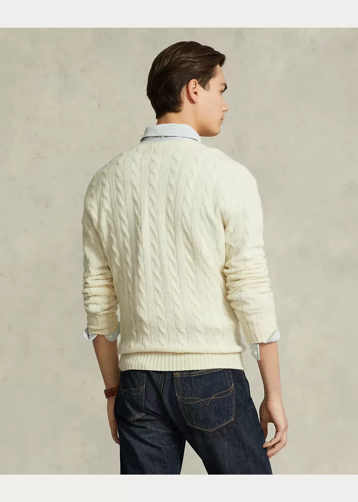 Polo Ralph Lauren Cable-Knit Wool-Cashmere Sweater