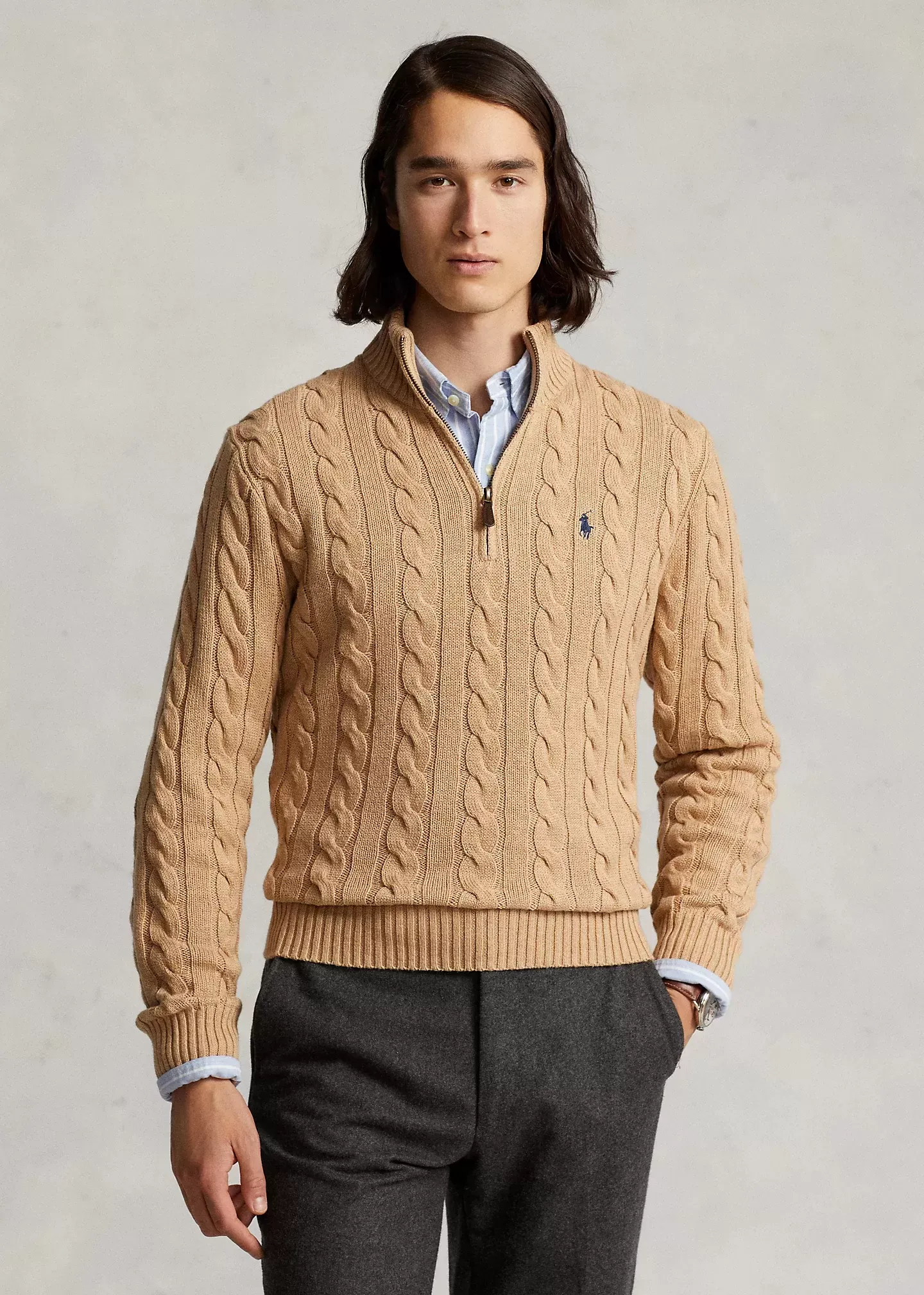 Polo Ralph Lauren Cable-Knit Cotton Sweater