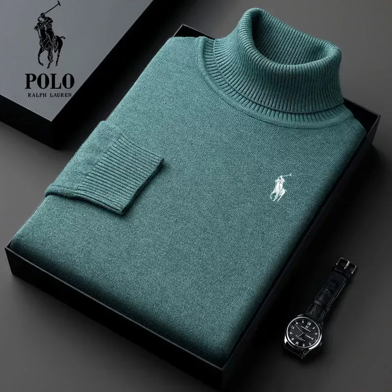 Ralph Lauren Men's Turtleneck Thick Loose Casual Knit Sweater��9 Pack Only $49.98��