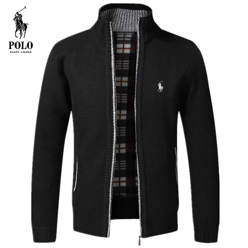 Ralph Lauren Men's middle aged plus velvet  casual jacket(Last day of limited time specials)