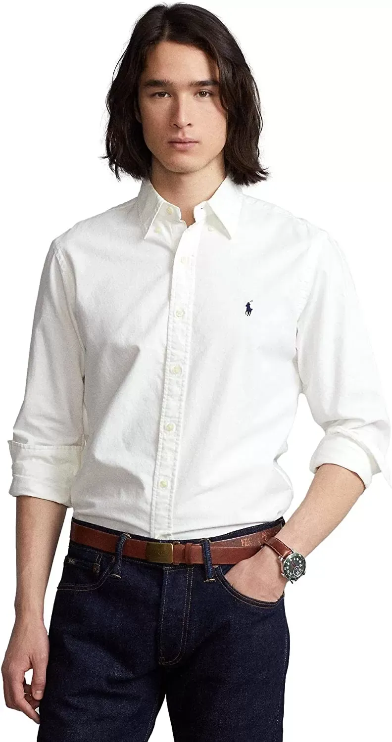 POLO RALPH LAUREN Men's Long Sleeve Classic Oxford Shirt