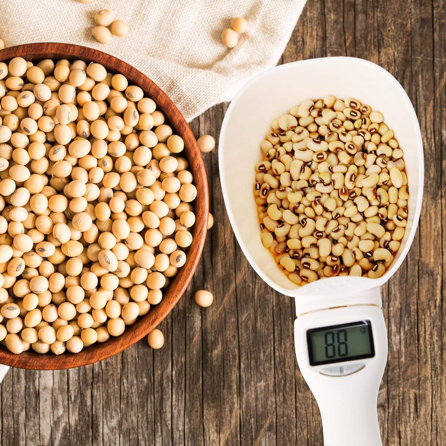 Digital Measuring Spoon, Digital Food Spoon Scale, Weighing Spoon Scale 800g / 0.1g High Accuracy with LCD Screen, Display Electronic Measuring Spoon for Kitchen Utensils and Daily Meals Pet Feeding