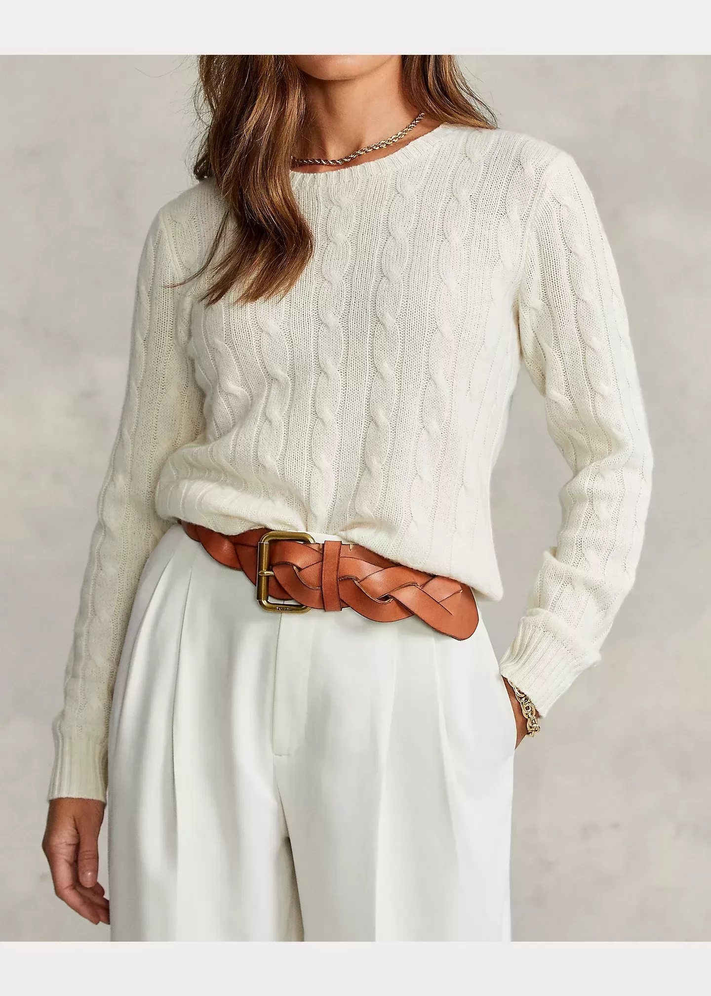 Polo Ralph Lauren Cable-Knit Cashmere Sweater