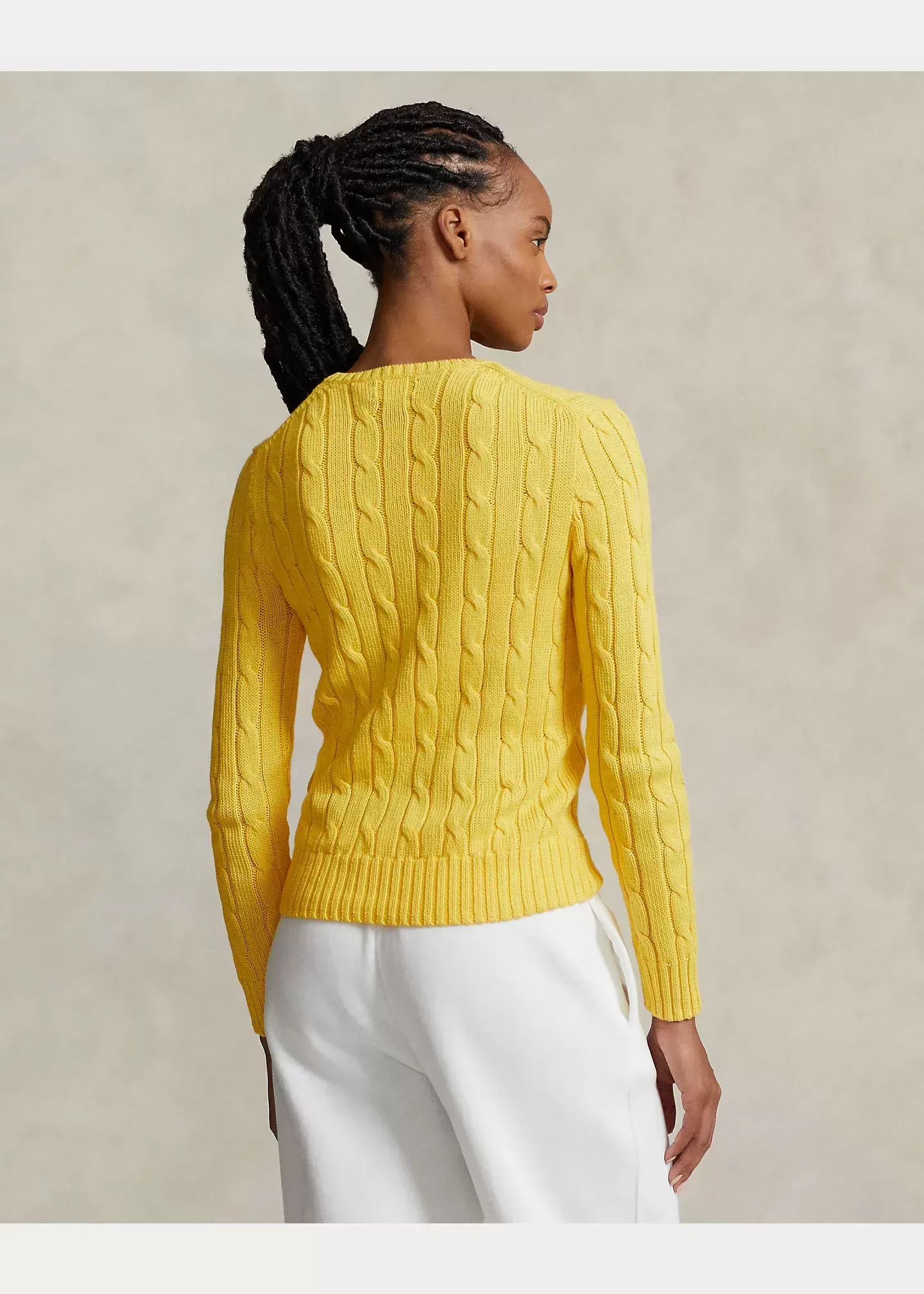 Polo Ralph Lauren Cable-Knit Cotton Crewneck Sweater